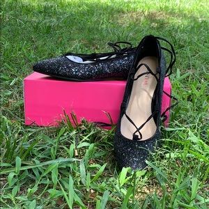 Lace up flats
